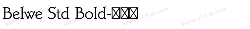 Belwe Std Bold字体转换